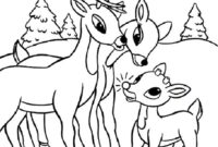 reindeer pictures to colour