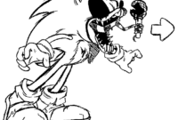 printable sonic exe coloring pages