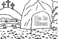 he is risen color sheet