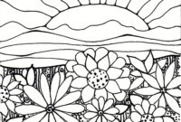 free landscape coloring pages