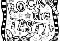 rock the test coloring pages