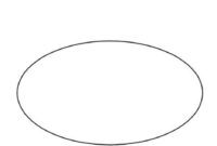 oval coloring page