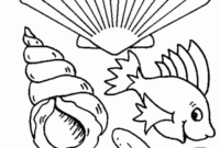 sea shell coloring page