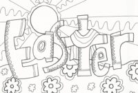 easter coloring page religious