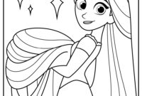 rapunzel coloring pages free