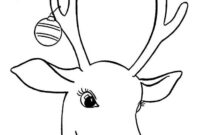 reindeer coloring pages printable