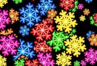 colored snowflakes