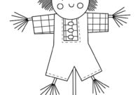 outline of a scarecrow