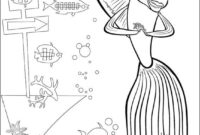 shark tale coloring pages