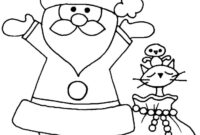 free printable santa coloring pages