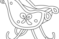 santa sleigh coloring page