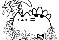 pusheen colouring pages