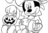 coloring pages halloween disney