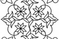 hard rangoli coloring pages