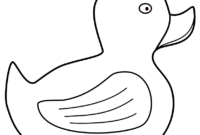 rubber duck colouring pages