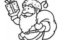 santa claus printable coloring page