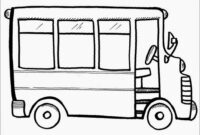 city bus coloring page