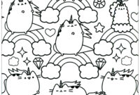 coloring pages of pusheen