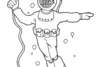 diver coloring page