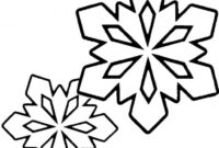 preschool snowflake coloring page