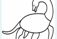 loch ness monster coloring page