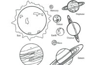 colouring solar system