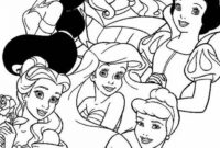 coloring pages of disney princesses