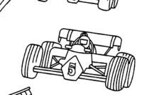 race coloring pages