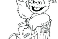 sesame street coloring pages birthday