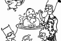 simpsons coloring sheet