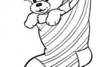 christmas puppies coloring pages