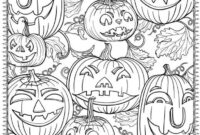 pumpkin coloring pages for adults