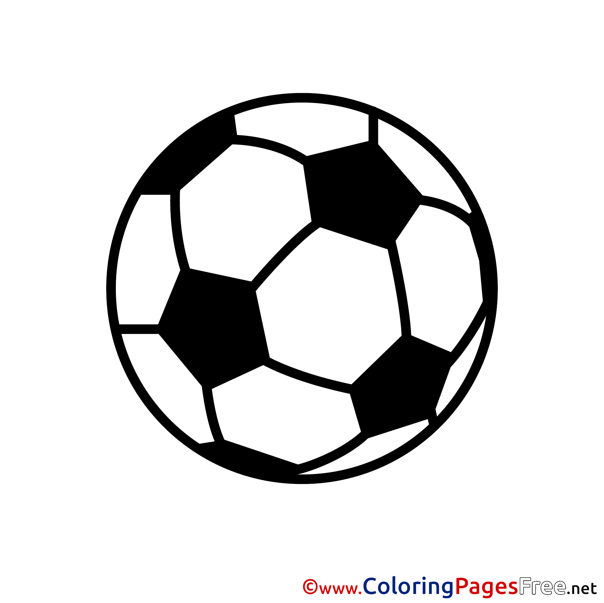 Soccer Ball Colouring Pages Sketch Coloring Page